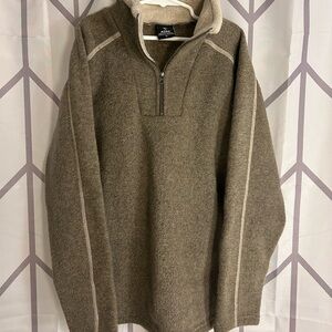 Kuhl Kids' Brown Quarter-Zip Sweatshirt